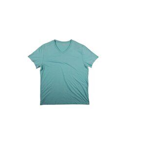 Old Navy Men's Large V-Neck T-Shirt, Turtle Beach Green/Blue, Cotton Blend